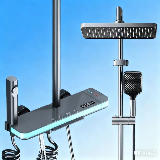 N521R GRAY SHOWER SET